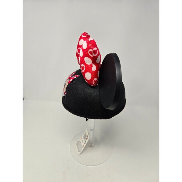 NWT DISNEY PARKS AUTHENTIC MERCHANDISE MINNIE MOUSE BLACK MOUSE EARS RED BOW OS - Picture 7 of 12